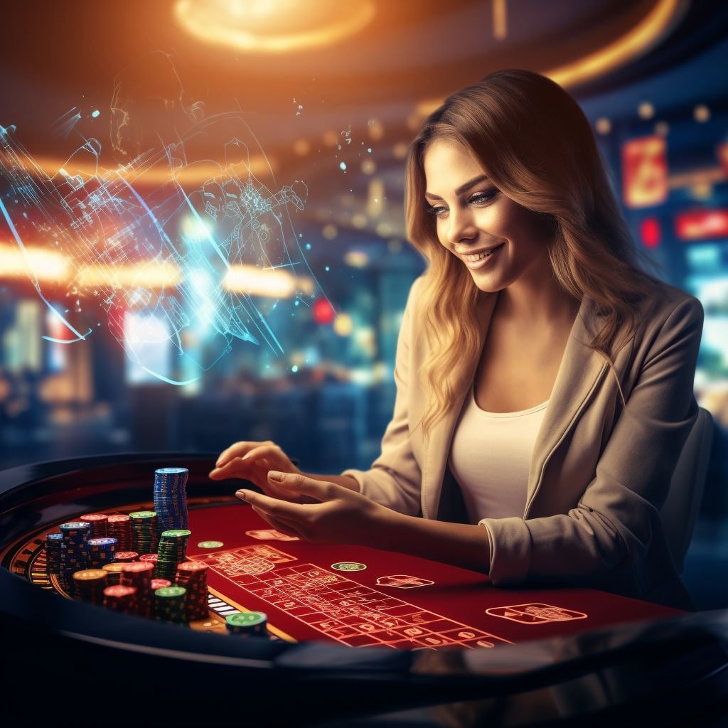 Live Roulette ဒိုင်မနှင့် ဘောလုံးလည်ပတ်နေသော တိုက်ရိုက်ကာစီနိုပွဲ